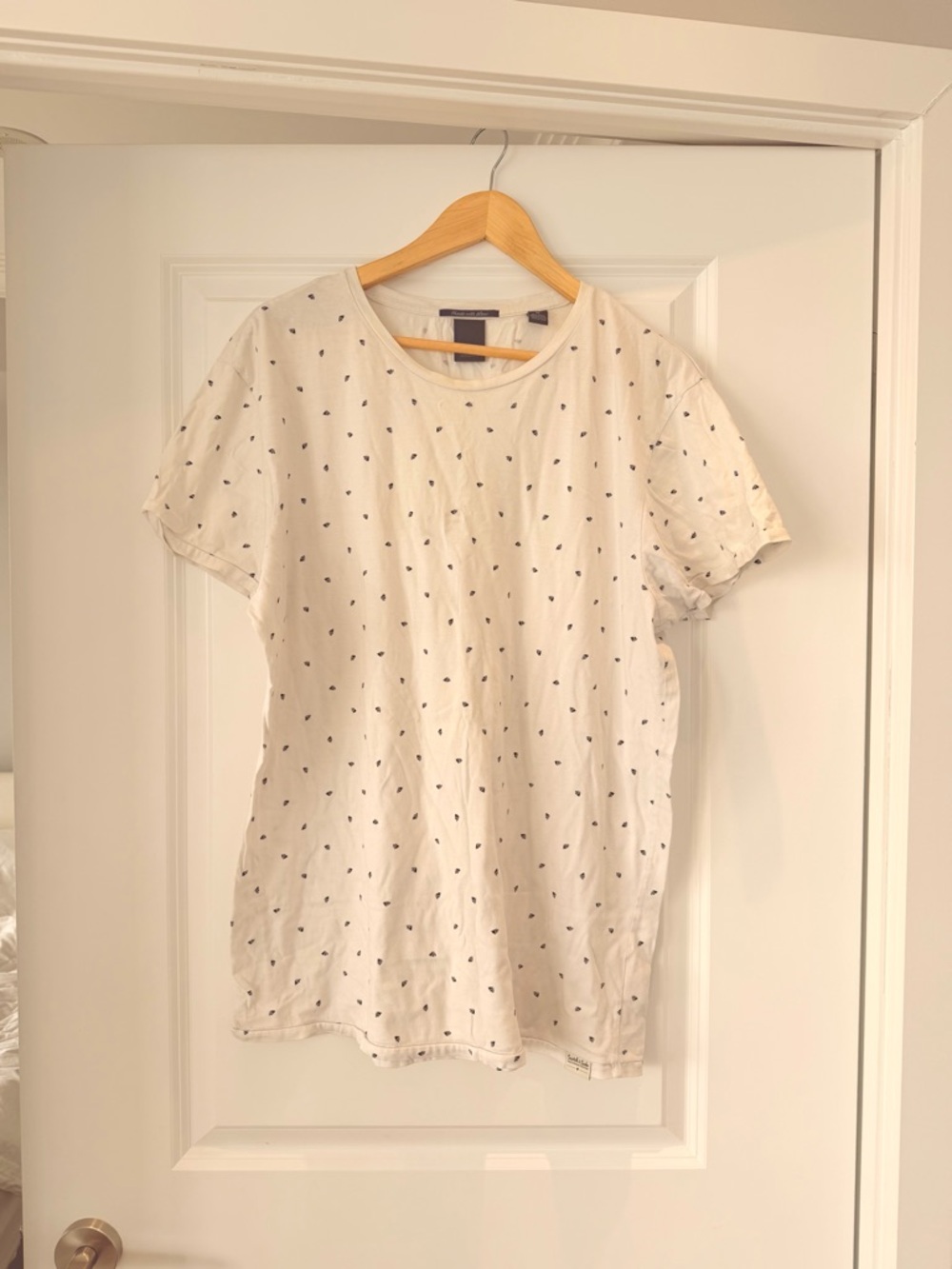 Scotch & Soda Cream Short-Sleeve Tee men’s XL